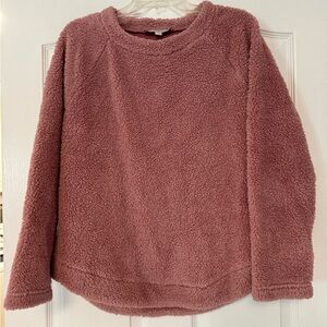 LOFT Fleece  Sweatshirt Pink